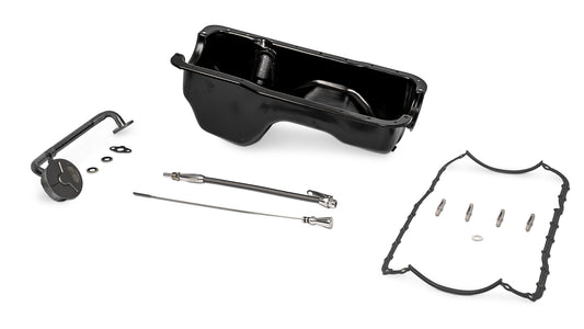 Oil Pan Kit w/Braided Stainless Dipstick - Deluxe, 289/302