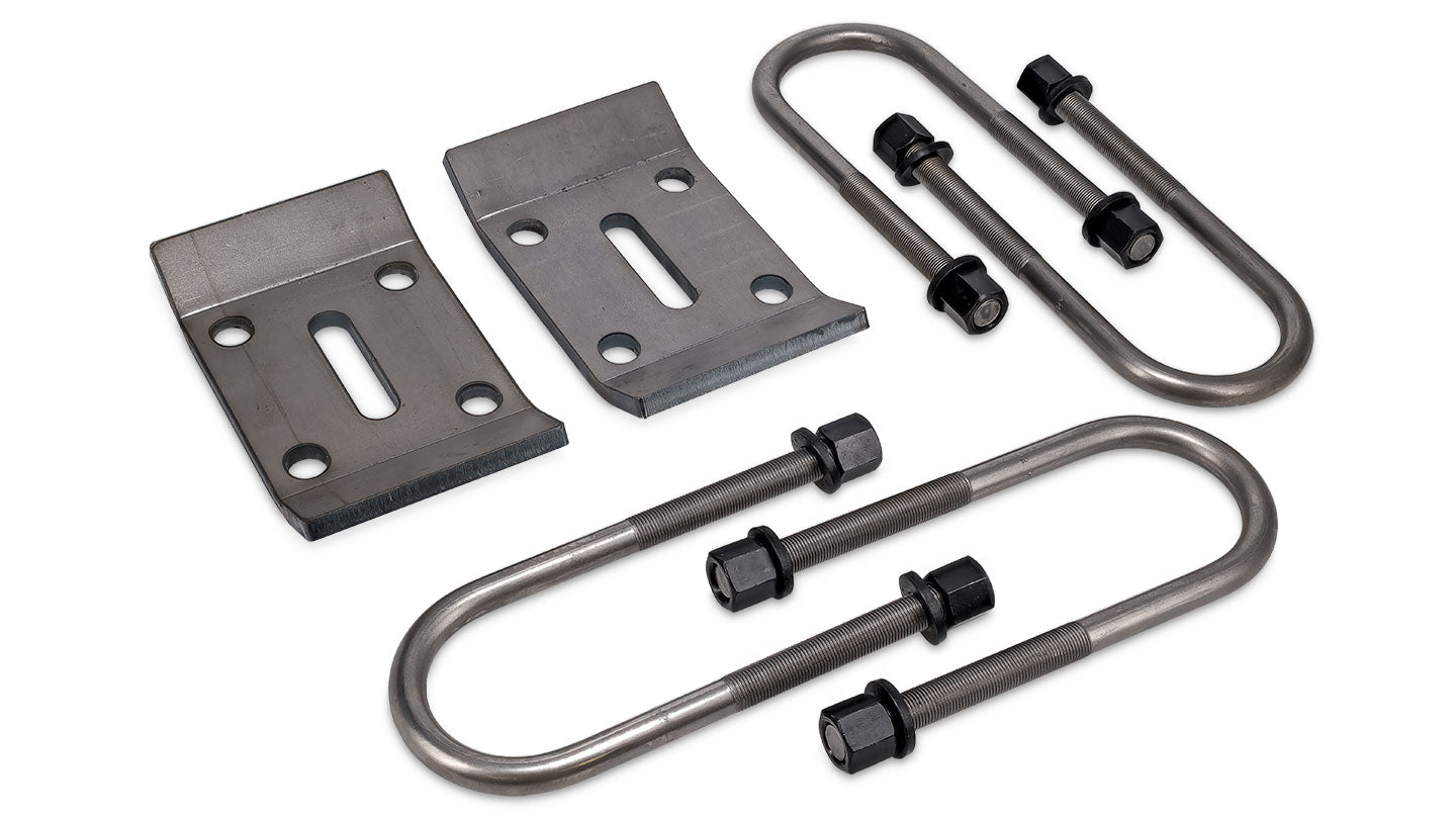 Heavy Duty Leaf Spring U-Bolt Retainer Plates & 5/8" U-Bolts