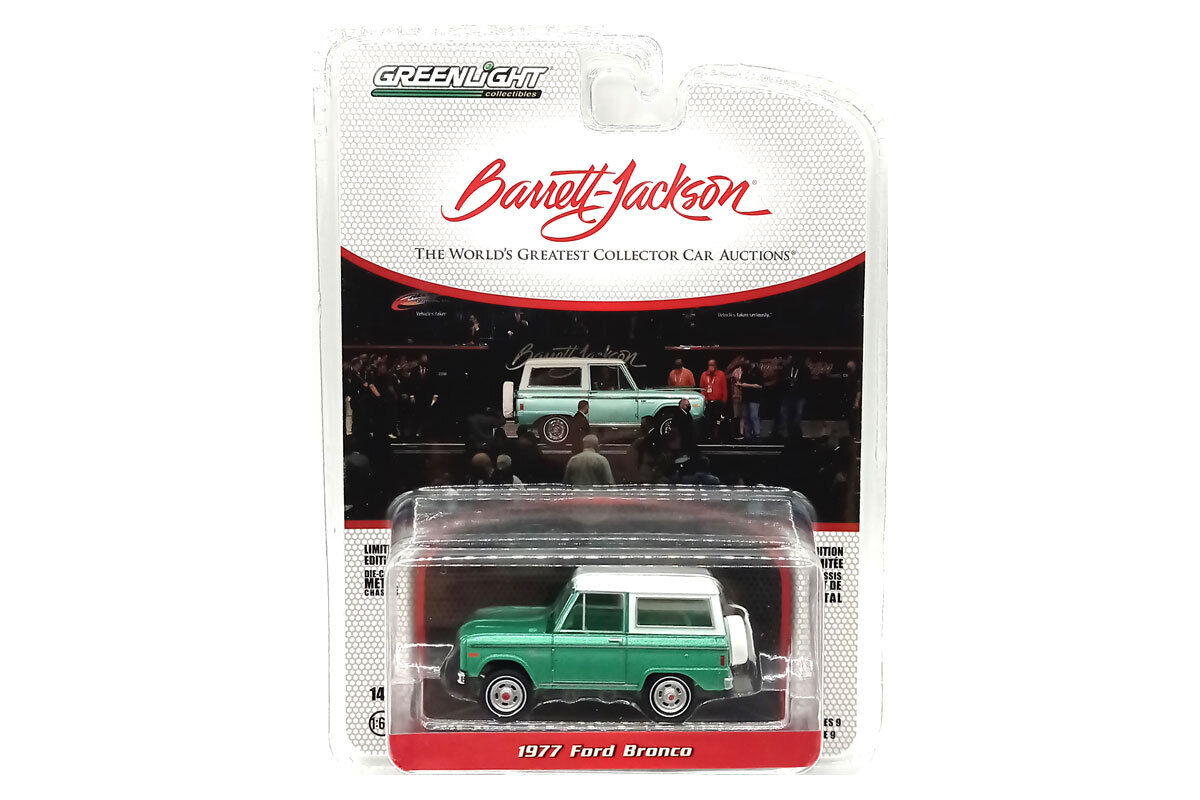 1977 Ford Bronco - Green Barrett Jackson, 1:64 Die Cast