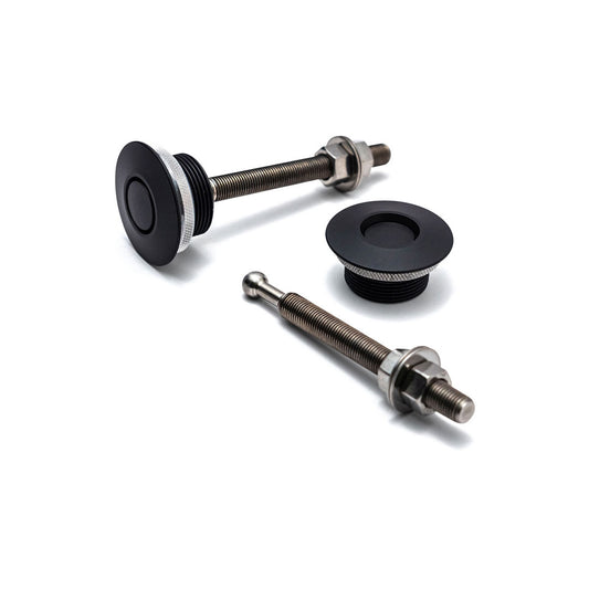 Black Quik-Latch Hood Pins 1.75 inch OD