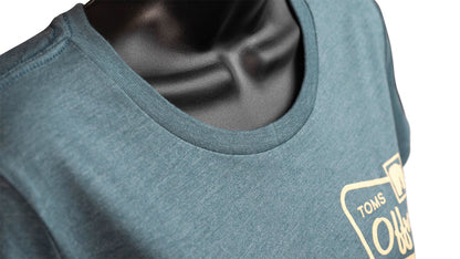 TOMS OFFROAD Ladies T-Shirt, Early Bronco Scenery, Indigo