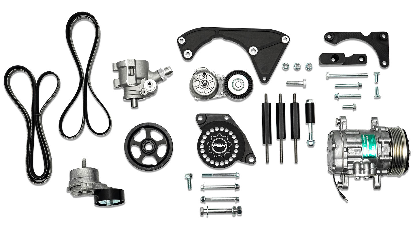 Front Drive Kit for Early Bronco 5.0L Coyote Conversion with A/C