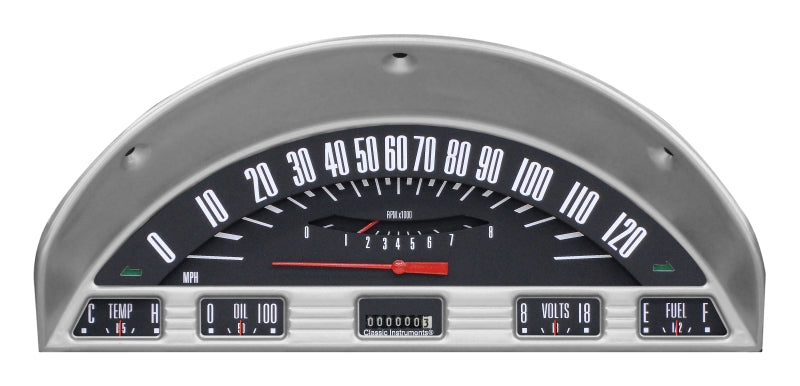 CLASSIC INSTRUMENTS Gauge Cluster - 1956 Ford F100, Black