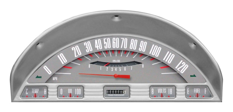 CLASSIC INSTRUMENTS Gauge Cluster - 1956 Ford F100, Gray