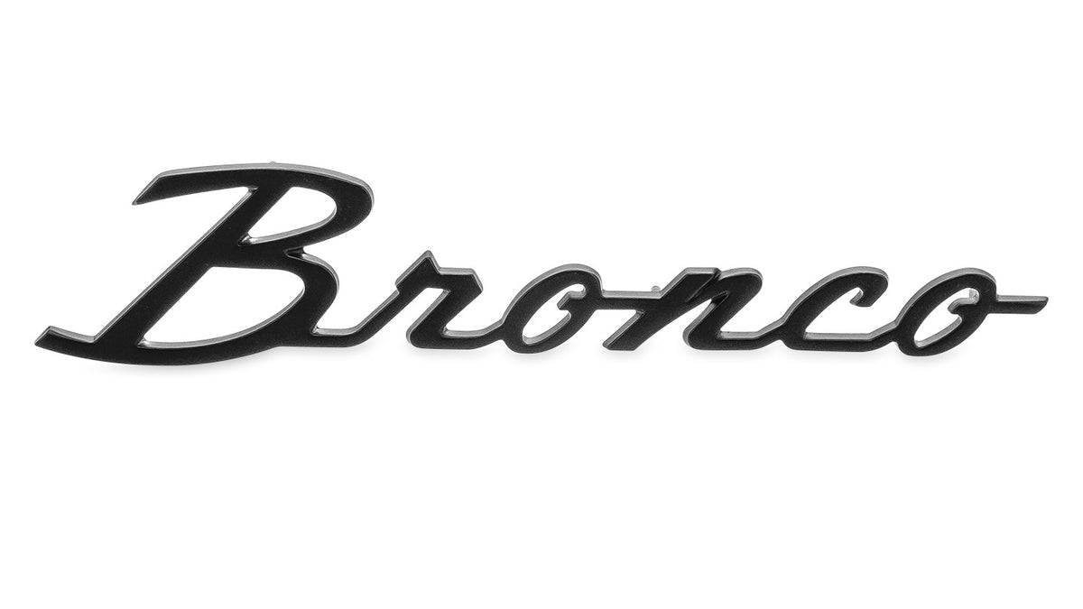 66-77 Ford Bronco Black Satin Fender Emblem