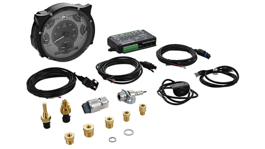 Dakota Digital VHX Speedometer, Silver w/White Backlight, 66-77 Ford Bronco