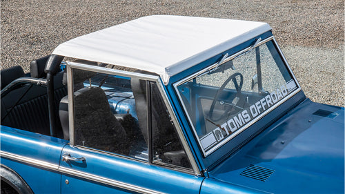 Interior Bar Top Skin, Standard Style White, 66-77 Ford Bronco