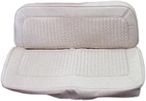 Parchment Rear Bench Seat Vinyl Upholstery w/Texture, 66-77 Ford Bronco 