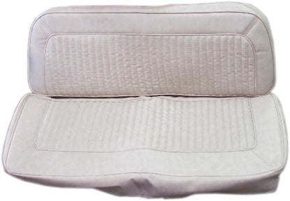 Parchment Rear Bench Seat Vinyl Upholstery w/Texture, 66-77 Ford Bronco 