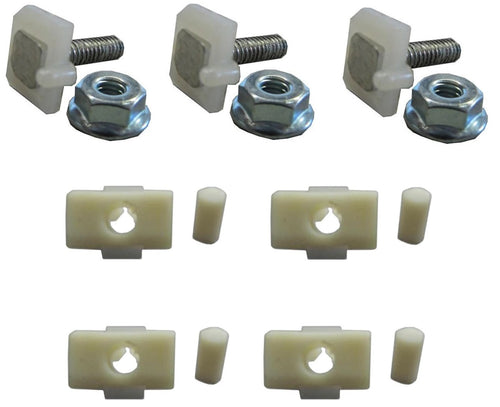 Plastic Grille Chrome Snap In and Threaded Clip Kit, 1966-77 Ford Bronco