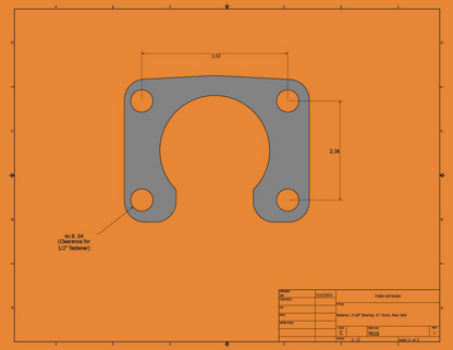 Heavy-Duty 9-Inch Rear Axle Housing, 1976-79 Ford Truck & 1978-79 Ford Bronco