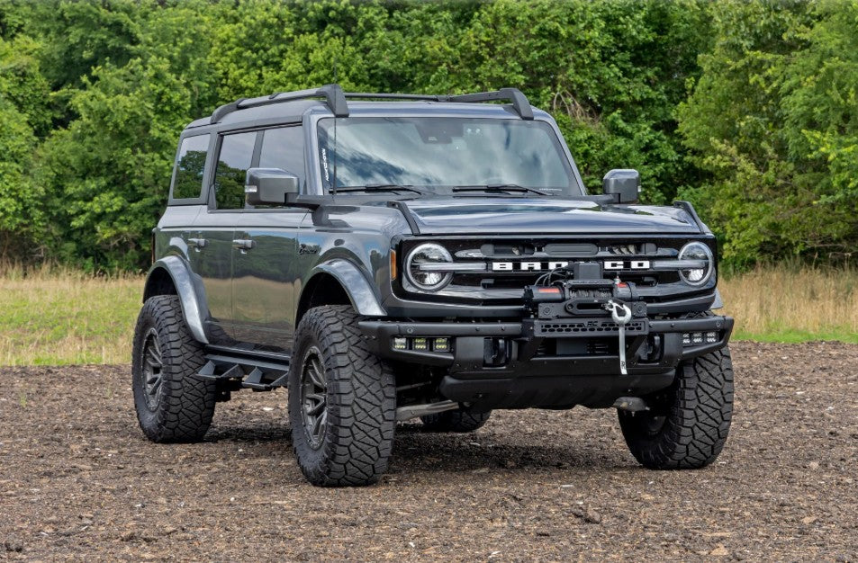 High Winch Mount w/9500S Winch, 2021+ Ford Bronco