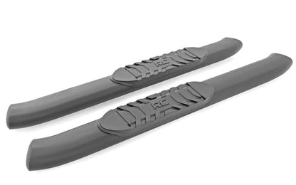 Black Oval Nerf Steps - 2 Door, 2021+ Ford Bronco