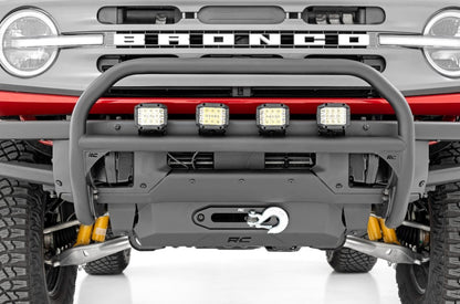 Nudge Bar w/Quad 3" OSRAM Wide LED for OE Modular Bumper, 2021+ Ford Bronco