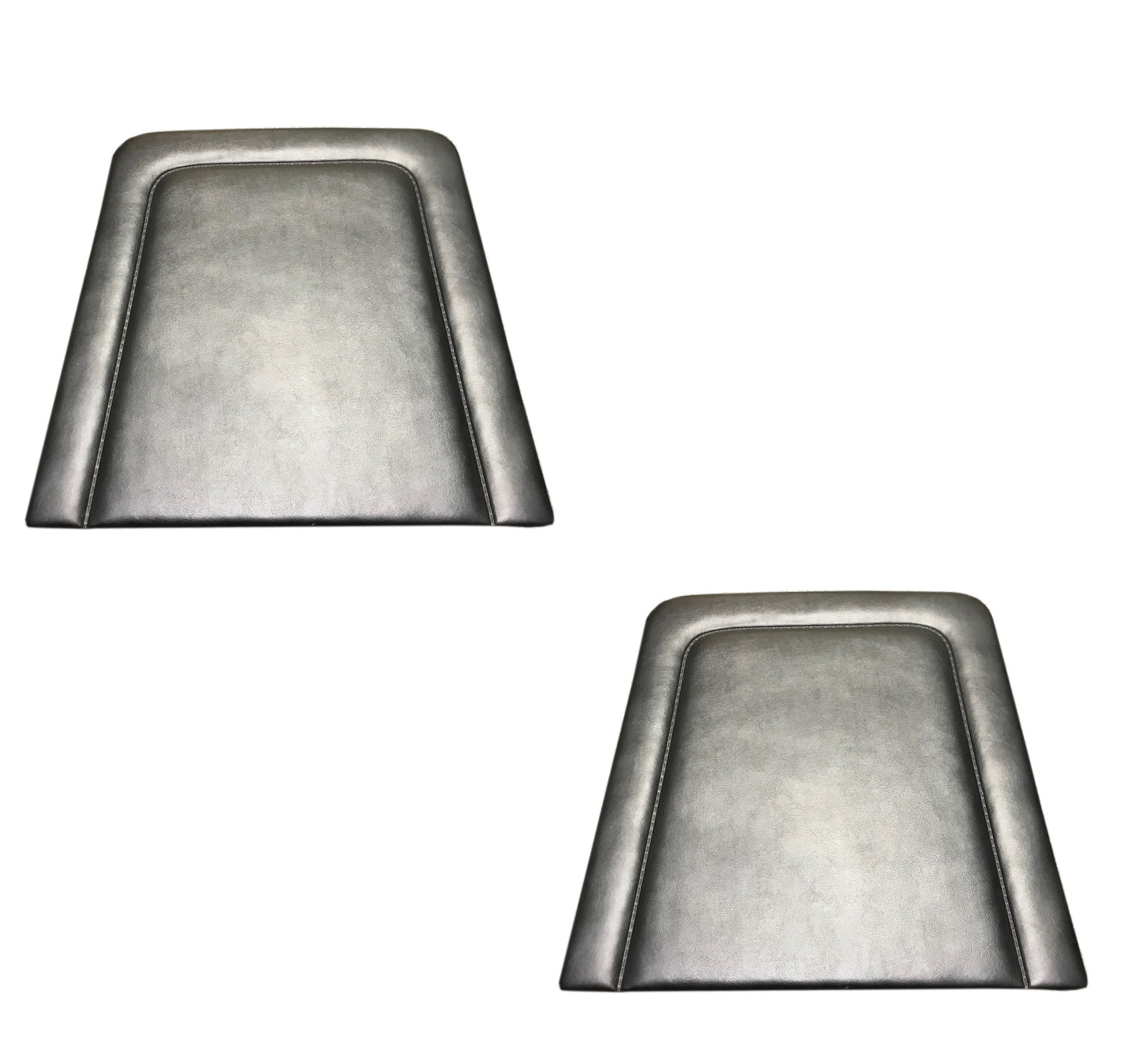 Black Front Seat Back Trim Panels, Vinyl, 66-77 Ford Bronco