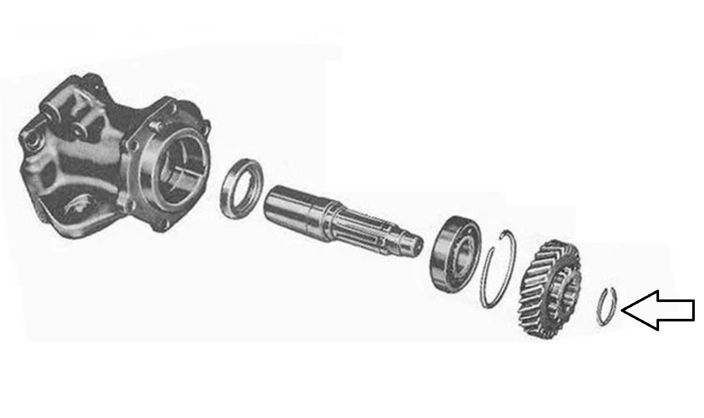 Coupler Shaft Snap Ring, 1966-77 Ford Bronco