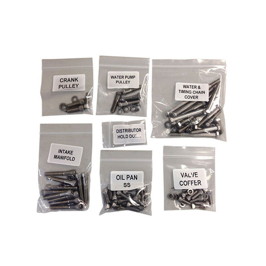 Stainless Steel Engine Accessory Bolt Kit, V8, 1966-77 Ford Bronco