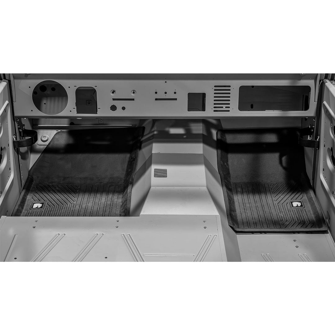 4 Piece Rubber Floor Mat Set for Early Broncos