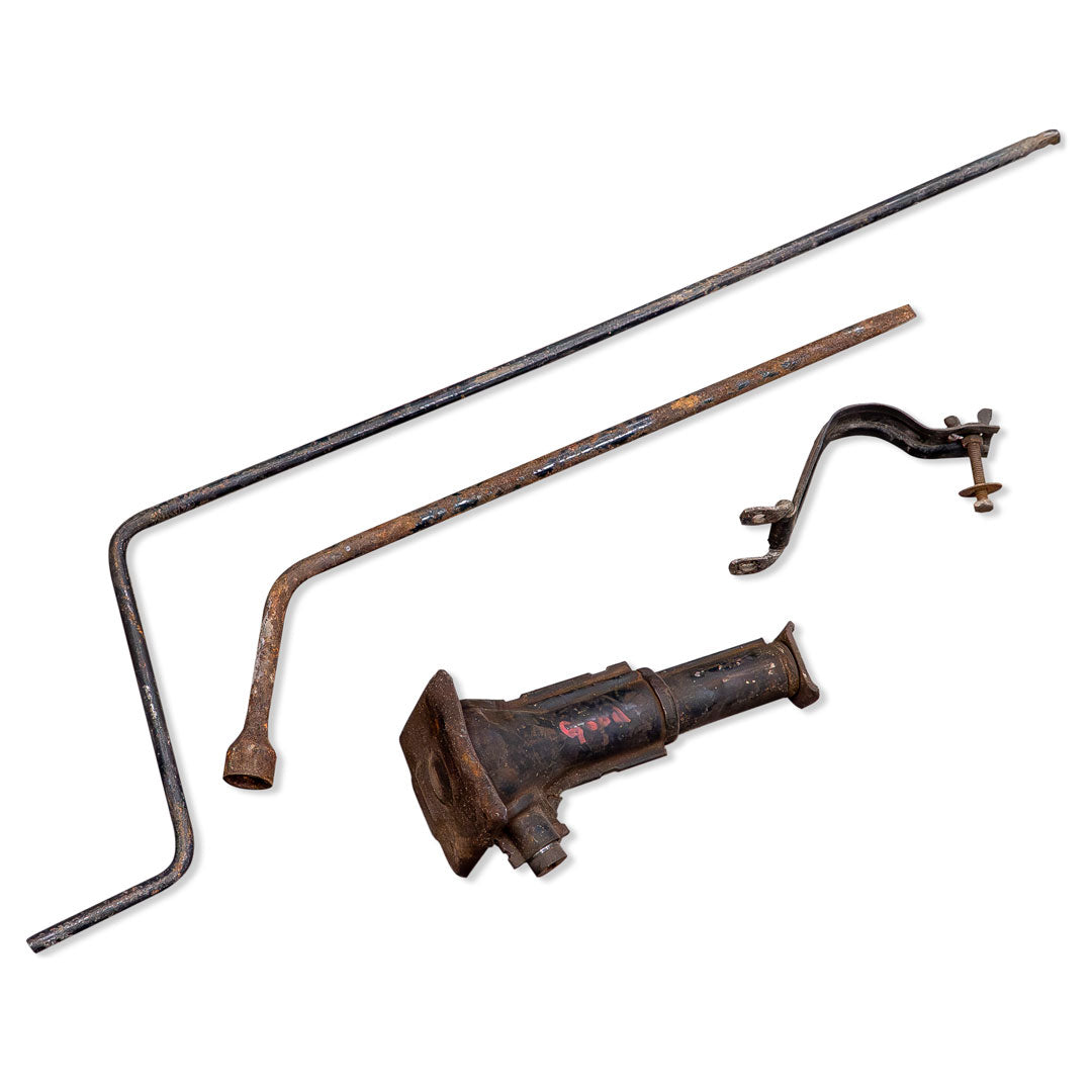 OEM Jack, Handle, Strap & Lug Wrench Kit, Used, 1966-77 Ford Bronco