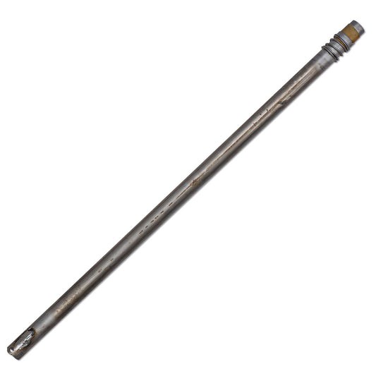 Bronco manual shift tube with metal housing and mounting bracket, side view