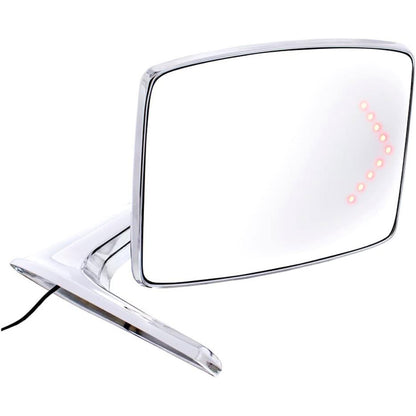 Driver and Passenger Chrome Side Mirrors w/LED Signal, 1968-77 Ford Bronco