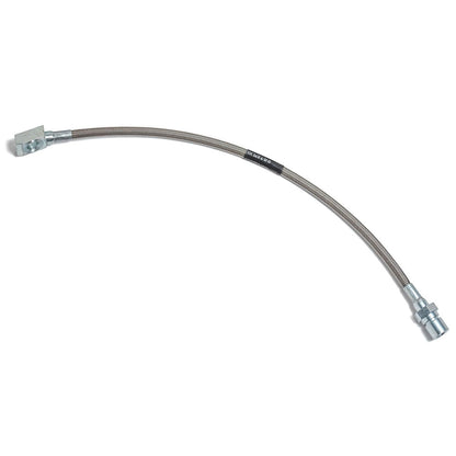 Front Outer Brake Caliper Hose - Braided Stainless, Disc, Driver or Passenger, 1976-77 Ford Bronco