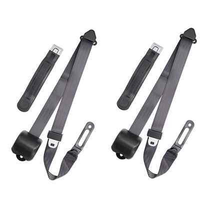 Black 3-point Shoulder Seat Belts, 1966-77 Ford Bronco