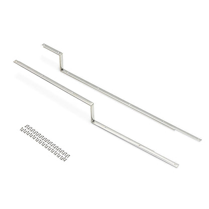 Carpet Hold Down Strips - Driver & Passenger, Polished Stainless Steel or Black EDP