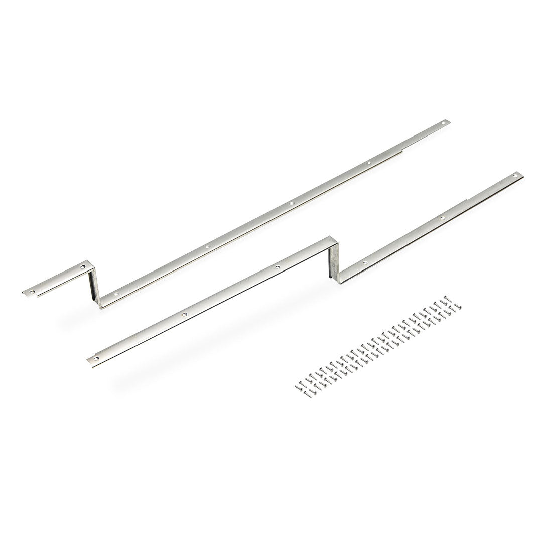 Carpet Hold Down Strips - Driver & Passenger, Polished Stainless Steel or Black EDP