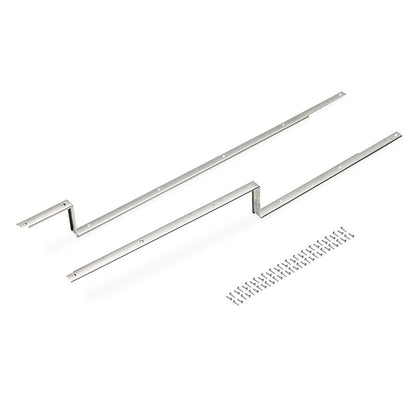 Carpet Hold Down Strips - Driver & Passenger, Polished Stainless Steel or Black EDP