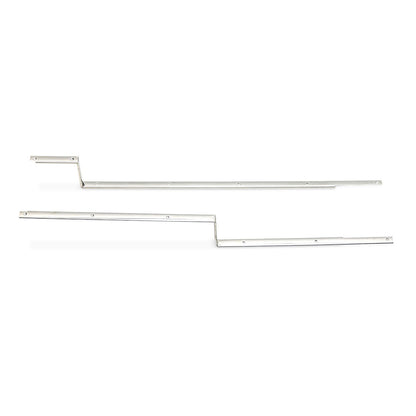 Carpet Hold Down Strips - Driver & Passenger, Polished Stainless Steel or Black EDP