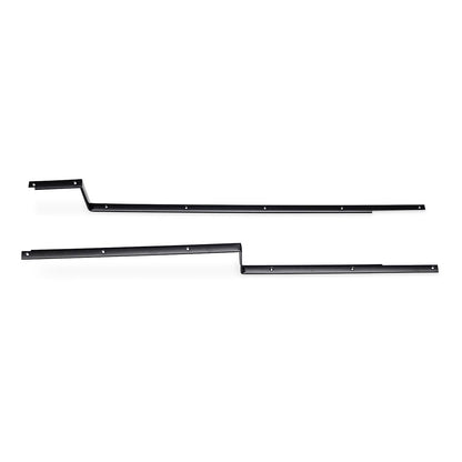 Carpet Hold Down Strips - Driver & Passenger, Polished Stainless Steel or Black EDP