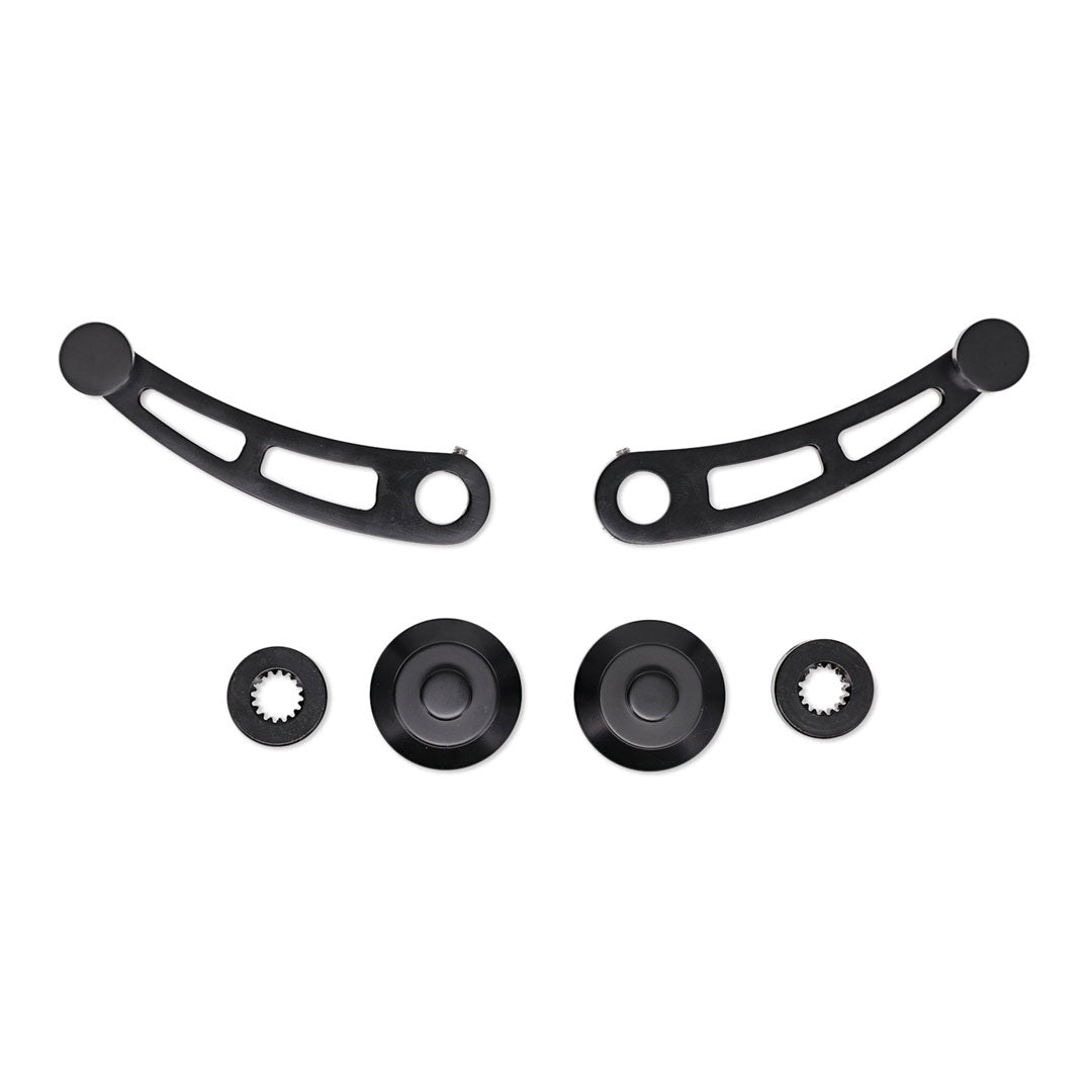 Black Billet Aluminum Window Handles
