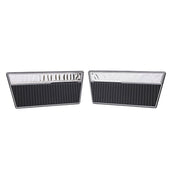 Door Panels, Deluxe, Black w/Mylar, Pair, 1968-77 Ford Bronco