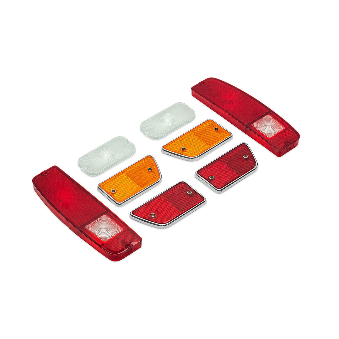 Outer Lens Kit - Taillights, Side Reflectors, Turn Signals, 1968 Ford Bronco