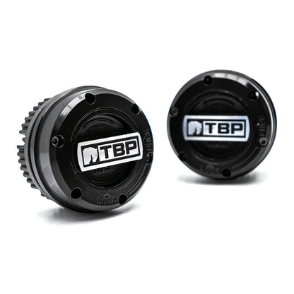 TBP Premium Locking Hubs - Black, 1966-96 Ford Bronco