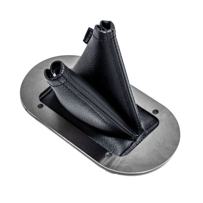 Synthetic Leather Twin Stick Shifter Boot with Retainer, 1966-77 Ford Bronco