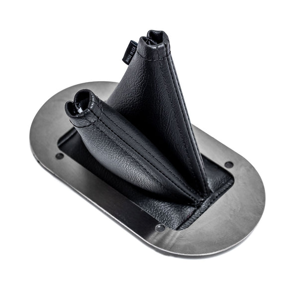 Synthetic Leather Twin Stick Shifter Boot with Retainer, 1966-77 Ford