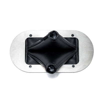 Synthetic Leather Twin Stick Shifter Boot with Retainer, 1966-77 Ford Bronco