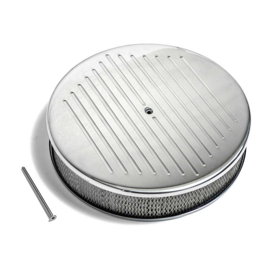 Polished Aluminum Low Profile Air Cleaner, 1966-77 Ford Bronco