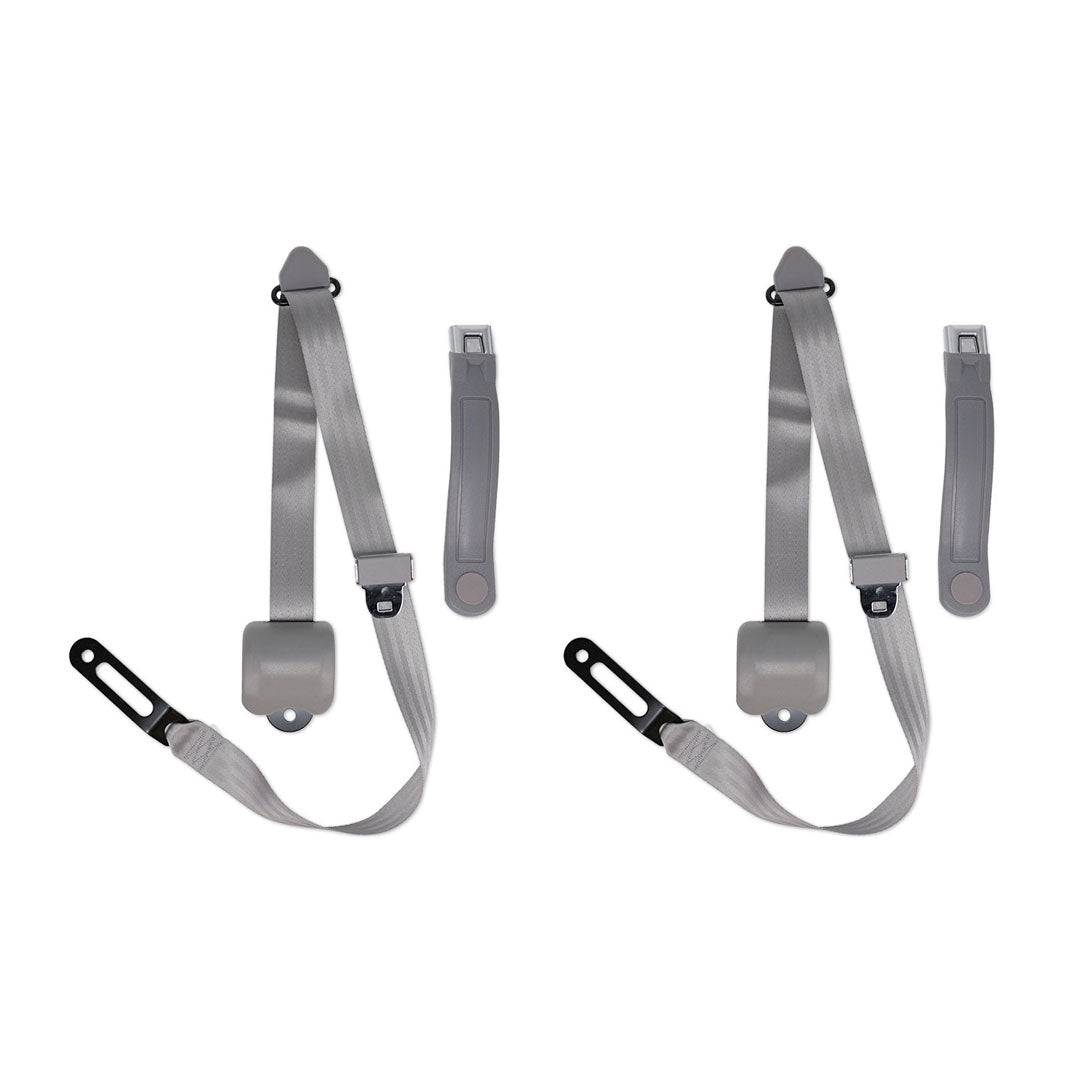 Gray 3-point Shoulder Seat Belts, 1966-77 Ford Bronco