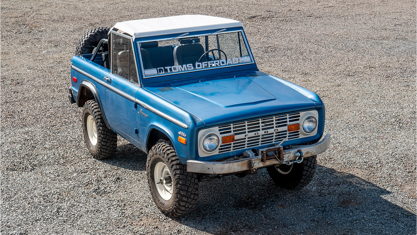 White Breezer Interior Bar Top Skin, 1966-77 Ford Bronco