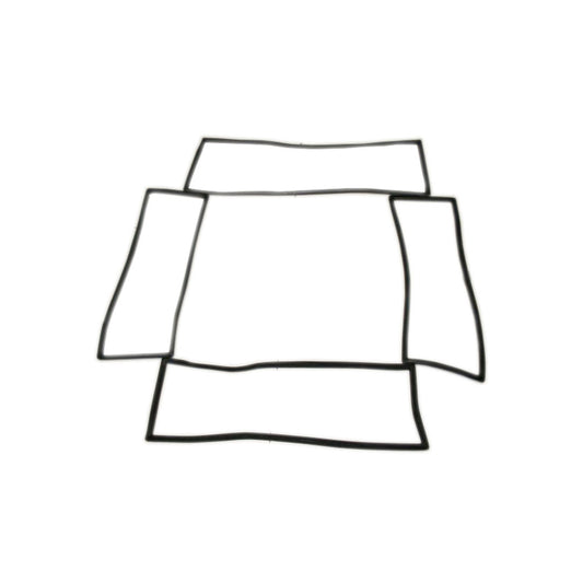 4-Piece Window Glass Seal kit, Slotted, 1966-77 Ford Bronco