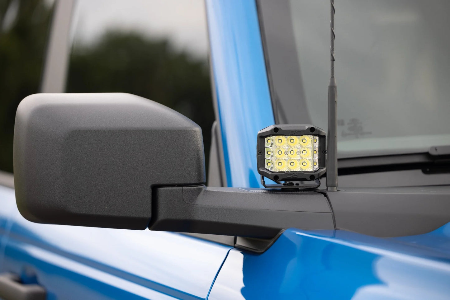 LED Ditch Light Kit - 2" Chrome Wide Pair, 2021+ Ford Bronco