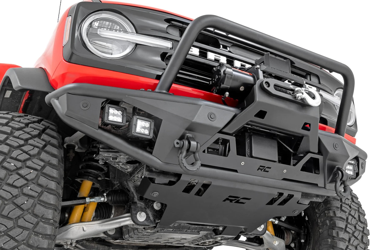 Tubular Front Bumper w/Winch Plate, 2021+ Ford Bronco