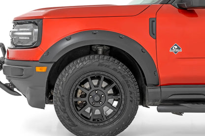 Pocket Fender Flares - Flat Black, 2021+ Ford Bronco Sport