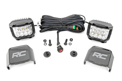 LED Ditch Light Kit – 2" Chrome Wide Pair, 21-24 Bronco
