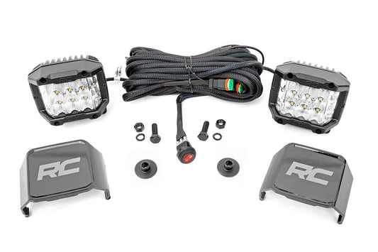 LED Ditch Light Kit – 2" Chrome Wide Pair, 21-24 Bronco