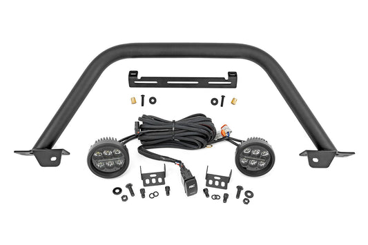 Safari Bar w/3.5” Round LED Pair & Amber DRL for OE Modular Bumper - 21-24 Bronco