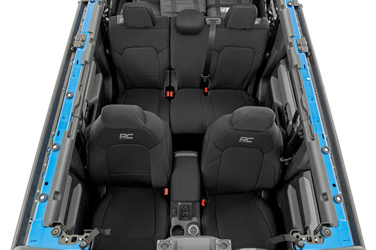 Seat Cover Set w/o Rear Folding Armest, Front & Rear – 4 Door 21-24 Bronco